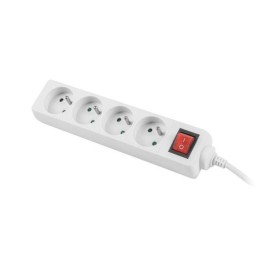 LANBERG LISTWA ZASILAJĄCA 1,5M, BIAŁA, 4 GNIAZDA, Z WYŁĄCZNIKIEM, KABEL WYKONANY Z PEŁNEJ MIEDZI