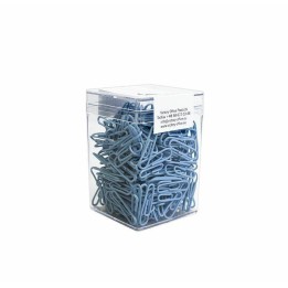 SPINACZE OKRĄGŁE 28MM VICTORY OFFICE PRODUCTS 60286H300-073 PASTELOWE CIEMNONIEBIESKIE METALOWE POWLEKANE W POJEMNIKU PLASTIKOWY