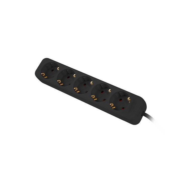 LANBERG LISTWA PRZEDŁUŻACZ 3M 5X230V C PS0-05F-0300-BK
