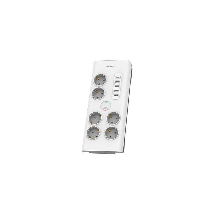 PHILIPS LISTWA ANTYPRZEPIĘCIOWA 6 GNIAZD AC FR 40W, 2 M