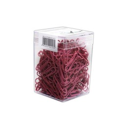 SPINACZE OKRĄGŁE 28MM VICTORY OFFICE PRODUCTS 60286H300-093 PASTELOWE CIEMNORÓŻOWE METALOWE POWLEKANE W POJEMNIKU PLASTIKOWYM 30