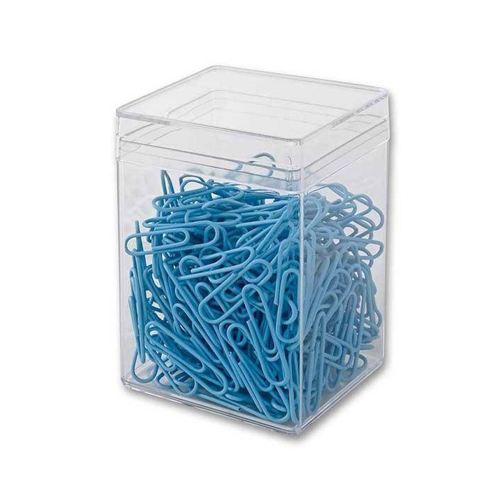 SPINACZE OKRĄGŁE 28MM VICTORY OFFICE PRODUCTS 60286H300-071 PASTELOWE JASNONIEBIESKIE METALOWE POWLEKANE W POJEMNIKU PLASTIKOWYM