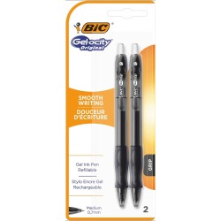 DŁUGOPIS ŻELOWY BIC GEL-OCITY ORIGINAL 964760 CZARNY 0.7MM BLISTER 2SZT