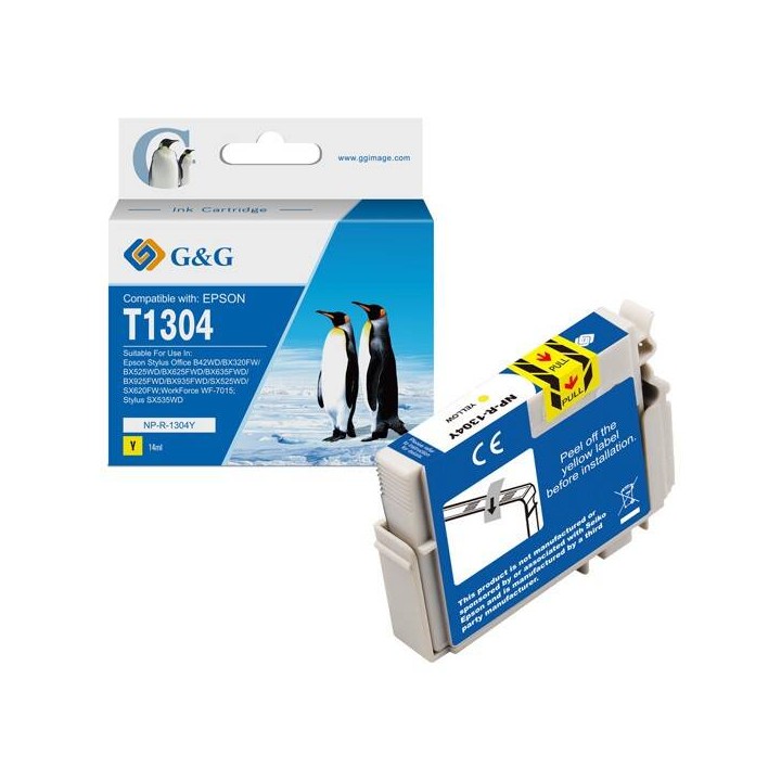 G&G KOMPATYBILNY INK / TUSZ Z C13T13044012, NP-R-1304Y, YELLOW, 765S