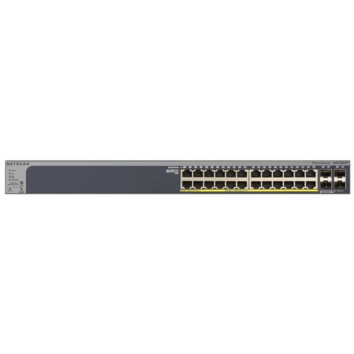 NETGEAR SWITCH GS728TP SMART 24XGE POE 4XSFP