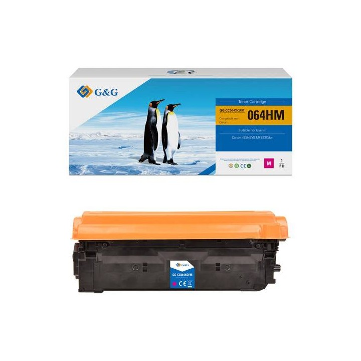 G&G KOMPATYBILNY TONER Z CANON 064 H M, NT-CC064XQFM-RC, MAGENTA, 10500S, HIGH CAPACITY