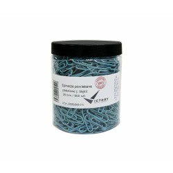 SPINACZE OKRĄGŁE 28MM VICTORY OFFICE PRODUCTS 6028SD800-071 PASTELOWE JASNONIEBIESKIE METALOWEPOWLEKANE W SŁOIKU DUŻYM 800SZT