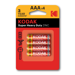 BATERIA CYNKOWA AAA KODAK ZINC SUPER HEAVY DUTY 30953321 4SZT
