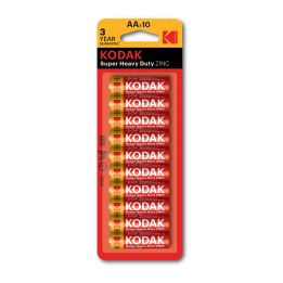 BATERIA CYNKOWA AA KODAK ZINC SUPER HEAVY DUTY 30946798 10SZT