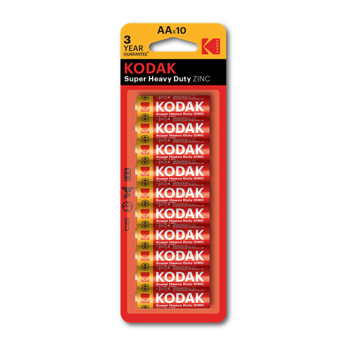 BATERIA CYNKOWA AA KODAK ZINC SUPER HEAVY DUTY 30946798 10SZT