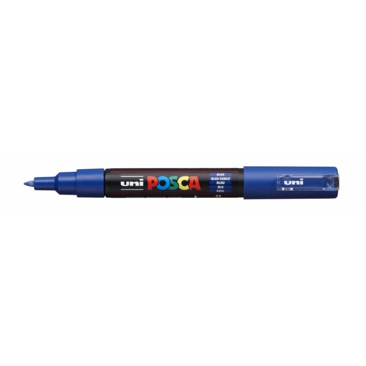 MARKER PERMANENTNY UNI PC-1M POSCA 138368 NIEBIESKI OKRĄGŁA KOŃCÓWKA 0.7