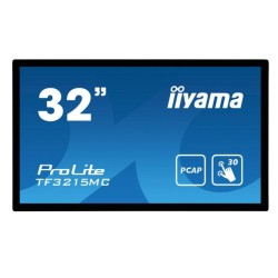 IIYAMA MONITOR DOTYKOWY 32 CALE TF3215MC-B2 POJ.30PKT.VA.VGA.HDMI.DP.500CD/M2.3000:1/8MS.24/7.7H.IP65(FRONT).PION/POZIOM.200X200