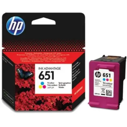 TUSZ ORYGINALNY HP651 C2P11AE CMY 300 STRON PO TERMINIE