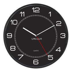 ZEGAR ŚCIENNY 57,5CM UNILUX MEGA 400094568 CZARNY