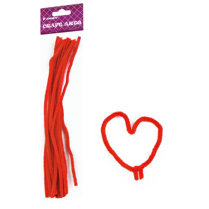 DRUCIKI KREATYWNE 30CM FANDY 170-2545 CZERWONE 15SZT