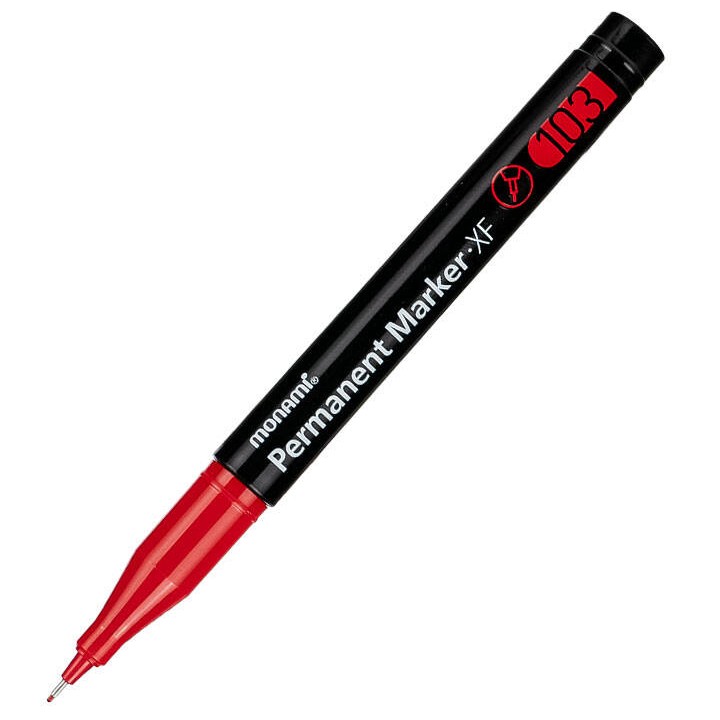 MARKER PERMANENTNY MONAMI XF-103 160-2462 CZERWONY 0.5MM