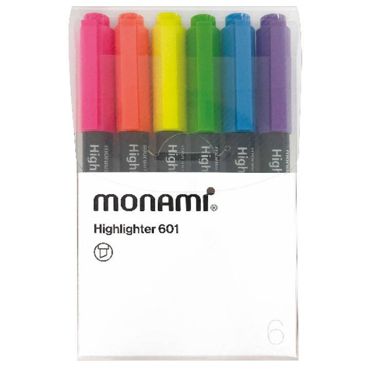 ZAKREŚLACZE 1-4MM MONAMI 160-2489 MIX*6 ŚCIĘTA 6SZT