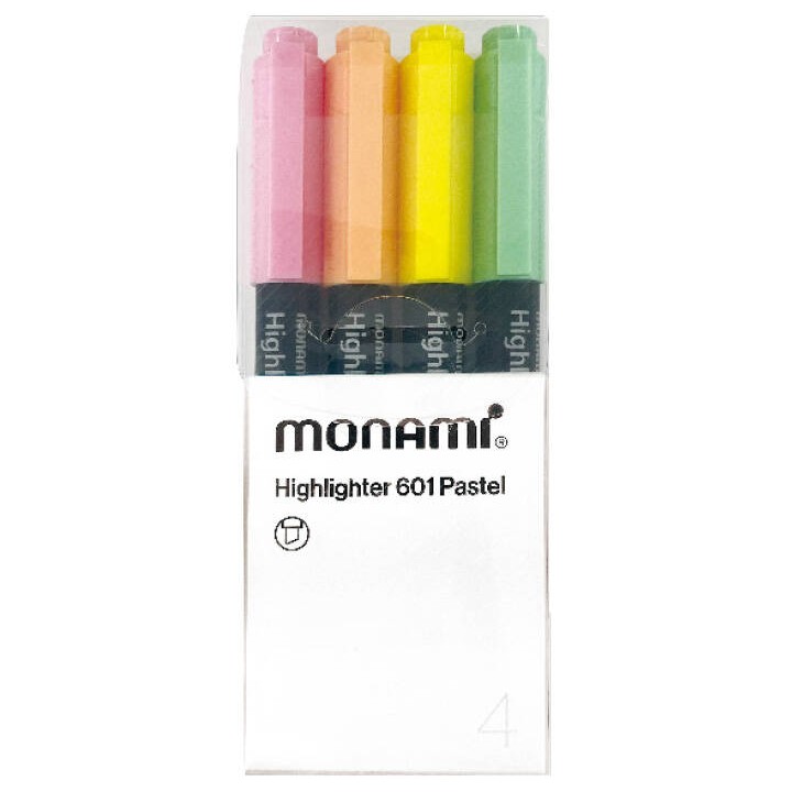 ZAKREŚLACZE 1-4MM MONAMI 160-2490 MIX*4 ŚCIĘTA 4SZT