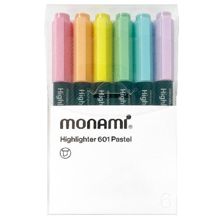 ZAKREŚLACZE 1-4MM MONAMI 160-2491 MIX*6 PASTEL ŚCIĘTA 6SZT