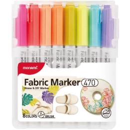 MARKERY DO TKANIN MONAMI FABRIC MARKER 470 170-2785 MIX*8 PĘDZELKOWA 8SZT