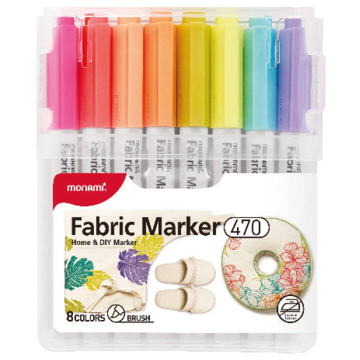 MARKERY DO TKANIN MONAMI FABRIC MARKER 470 170-2785 MIX*8 PĘDZELKOWA 8SZT