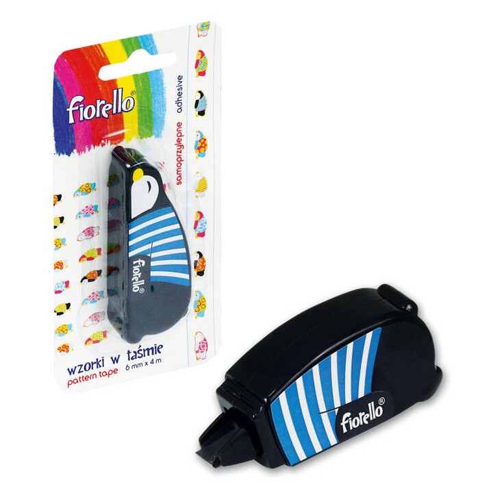 TAŚMA BIUROWA 6MMX4M FIORELLO GR-FT4 PINGWIN 170-2411 WZORKI