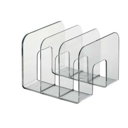 STOJAK NA KATALOGI Z 3 PRZEDZIAŁAMI 215X165X210MM DURABLE TREND 1701395400 PRZEZROCZYSTY