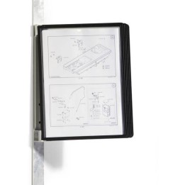 SYSTEM PREZENTACYJNY NAŚCIENNY Z 5 PANELAMI A4 DURABLE VARIO MAGNET WALL 591401 CZARNYMI