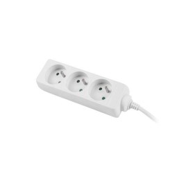 LANBERG LISTWA ZASILAJĄCA 1.5M, BIAŁA, 3 GNIAZDA, KABEL WYKONANY Z PEŁNEJ MIEDZI