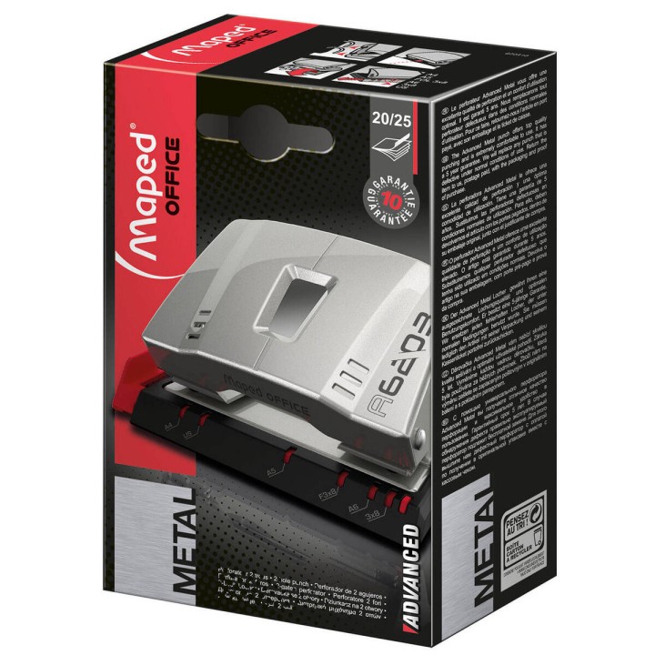 DZIURKACZ MAPED ADVANCED METAL 25 K SREBRNY METALICZNY