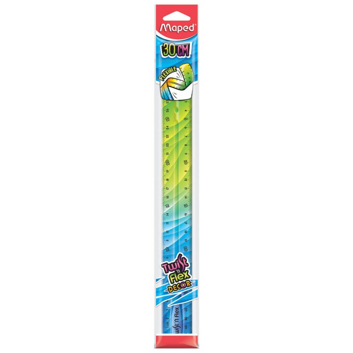 LINIJKA PLASTIKOWA 30CM MAPED TWIST’N FLEX DECOR NIEŁAMLIWA