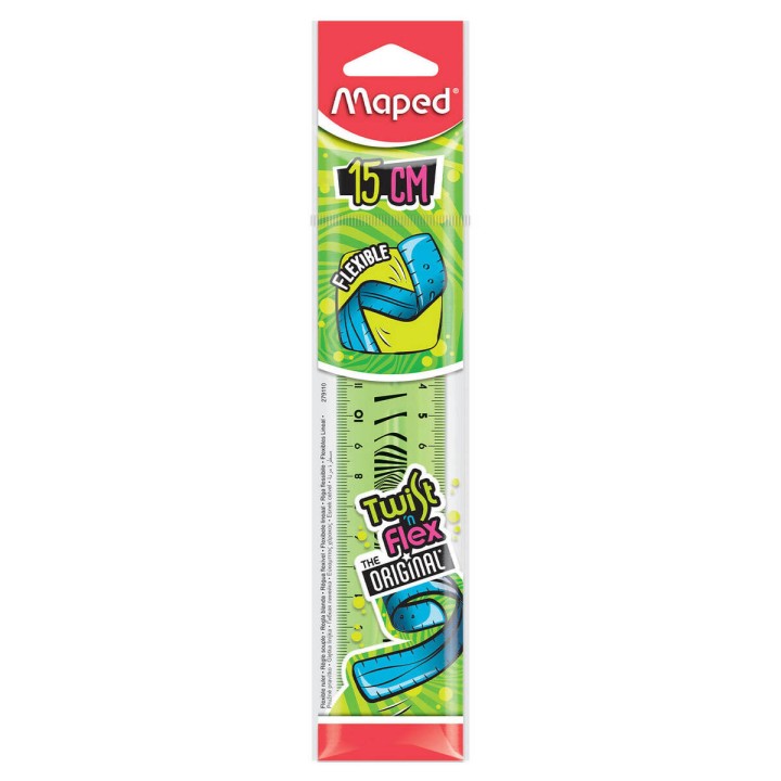 LINIJKA PLASTIKOWA 15CM MAPED TWIST’N FLEX NIEŁAMLIWA