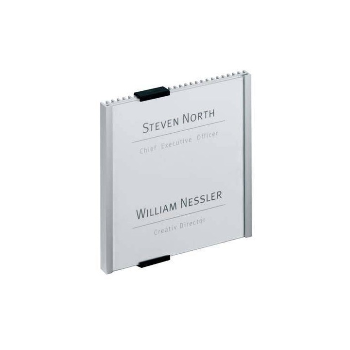 TABLICZKA INFORMACYJNA 210X297MM DURABLE INFO SIGN 480623 PRZÓD PRZEZROCZYSTY A PROFILU ALUMINIOWEGO