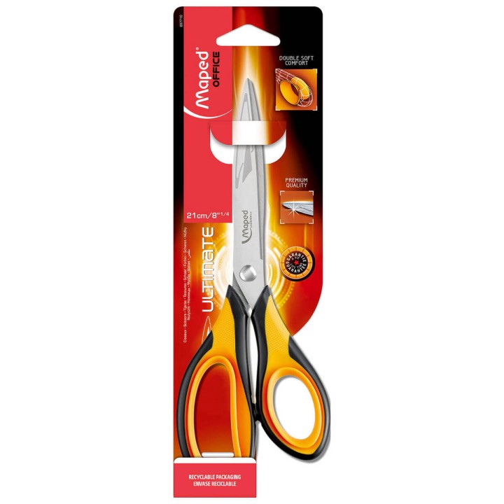 NOŻYCZKI 210MM MAPED ULTIMATE ASYMETRYCZNE BLISTER KARTONOWY