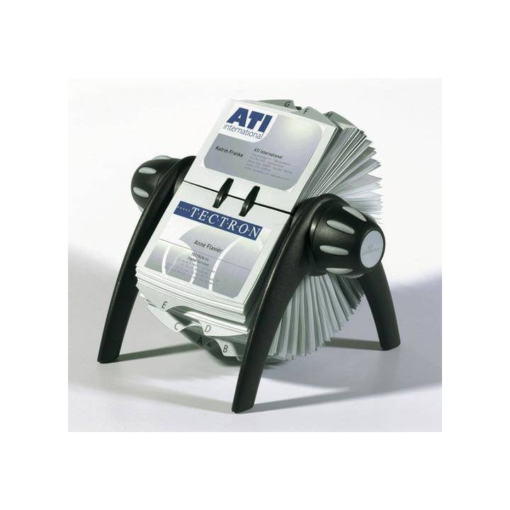 WIZYTOWNIK OBROTOWY Z PRZEKŁADKAMI A-Z DURABLE VISIFIX FLIP 241701 CZARNY 400 WIZYTÓWEK