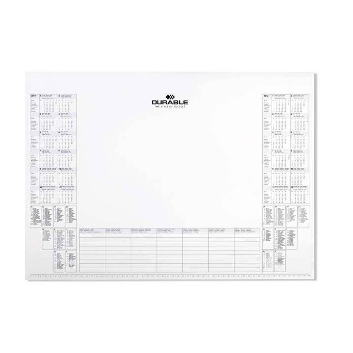 WKŁAD DO PODKŁADU 410X570MM Z KALENDARZEM NA 2025/2026 ROK DURABLE 729202 25KRT
