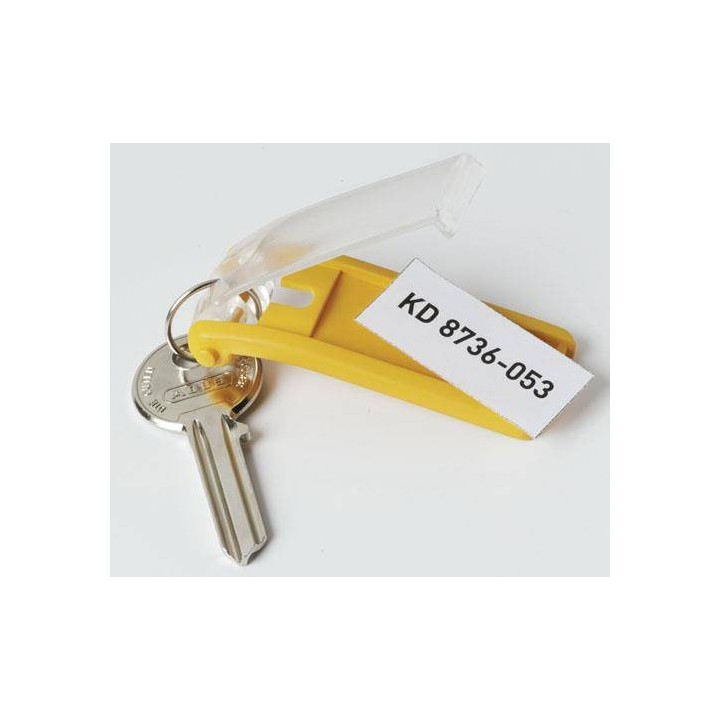 ZAWIESZKI DO KLUCZY DURABLE 195704 ŻÓŁTE 6SZT
