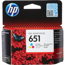 TUSZ ORYGINALNY HP651 C2P11AE CMY 300 STRON