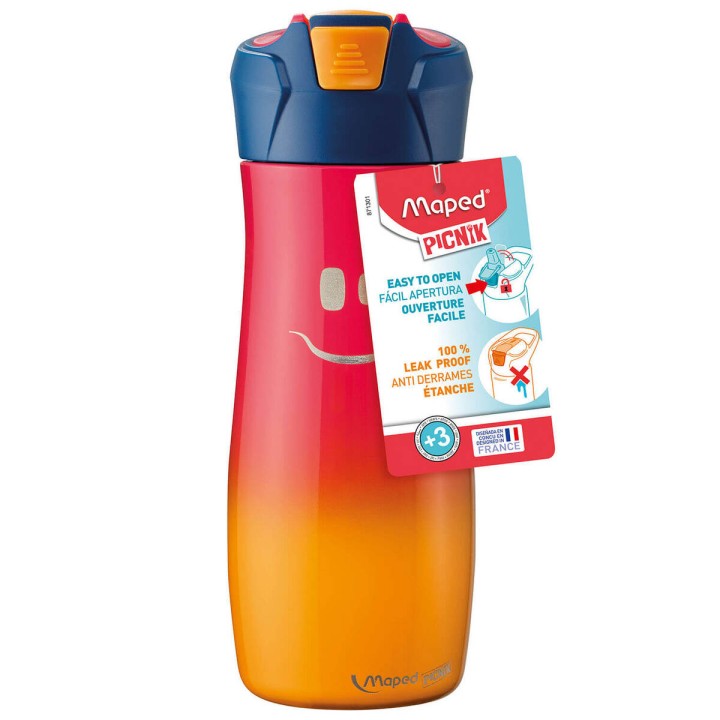BUTELKA ZE STALI NIERDZEWNEJ MAPED PICNIK CONCEPT KIDS 580ML RÓŻOWA