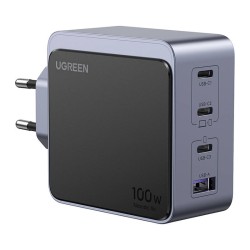 Ładowarka sieciowa UGREEN Nexode S 100W 3xUSB-C USB (szara)