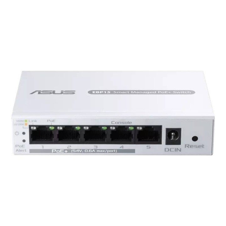 ASUS PRZEŁĄCZNIK SMART EBP15 5XGE (4XPOE+ 60W)