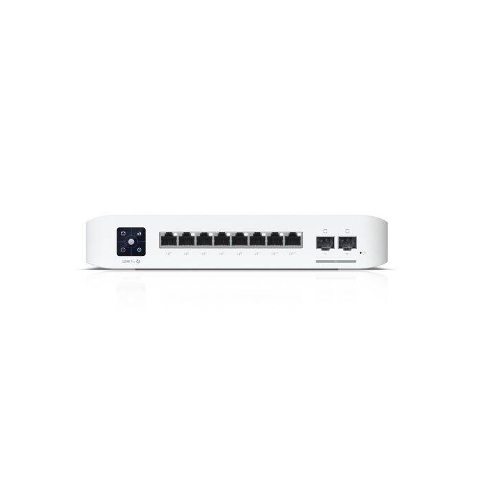 UBIQUITI PRZEŁĄCZNIK UNIFI 8 POE USW-PRO-8-POE, 6 PORTÓW 1 GBE POE+, 2 PORTY 1 GBE POE++, 2 PORTY 10G SFP+, 120W