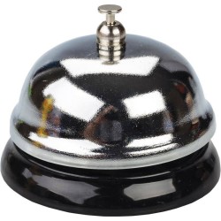 DZWONEK METALOWY 65X55MM CENTRUM 81841 SREBRNY