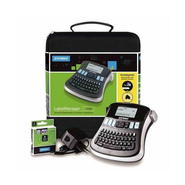 DRUKARKA ETYKIET DYMO, LABELMANAGER 210D, Z WALIZKĄ