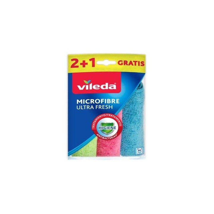 ŚCIERECZKA VILEDA MIKROFIBRA ULTRA FRESH VI167602 3 SZT