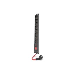 ACAR LISTWA ZASILAJĄCA R8 POWER 1.5M 8X 230V PL CZARNA 16A