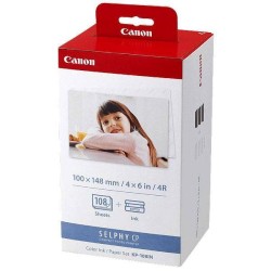 CANON COLOR INK PAPER SET, KP108IN, KP-108IN, FOTO PAPIER, 3 OPAKOWANIA KP36IN TYP POŁYSK, 3115B001, BIAŁY, CP100, 220, 300, 330