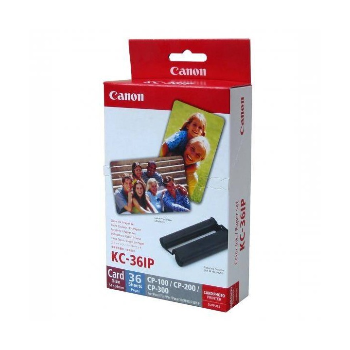 CANON ETYKIETY, PAPIER, BIAŁA, 86X54MM, 36 SZT., DO DRUKAREK SUBLIMACYJNYCH, 7739A001AH