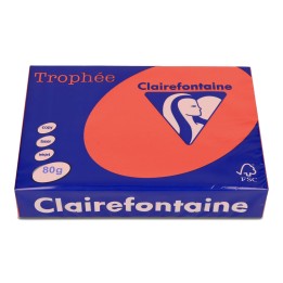PAPIER KSERO KOLOR A4 TROPHEE 8175PC CZERWIEŃ KORALOWA 80G 500 ARK