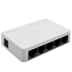 QOLTEC SWITCH PRZEŁĄCZNIK SIECIOWY 5 X PORT RJ45 | 100MBPS | FAST ETHERNET| LAN